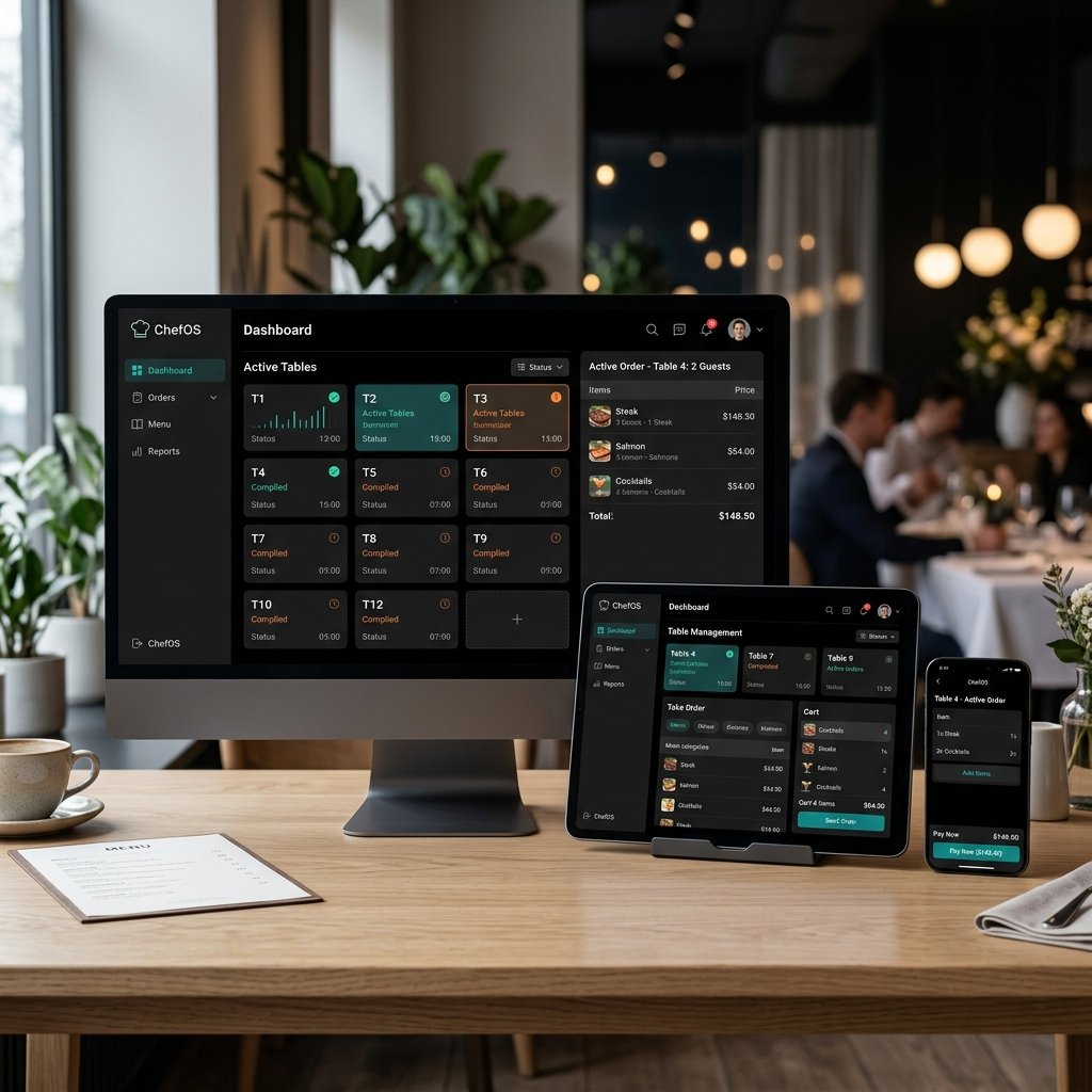 Modern Restaurant POS Software Interface